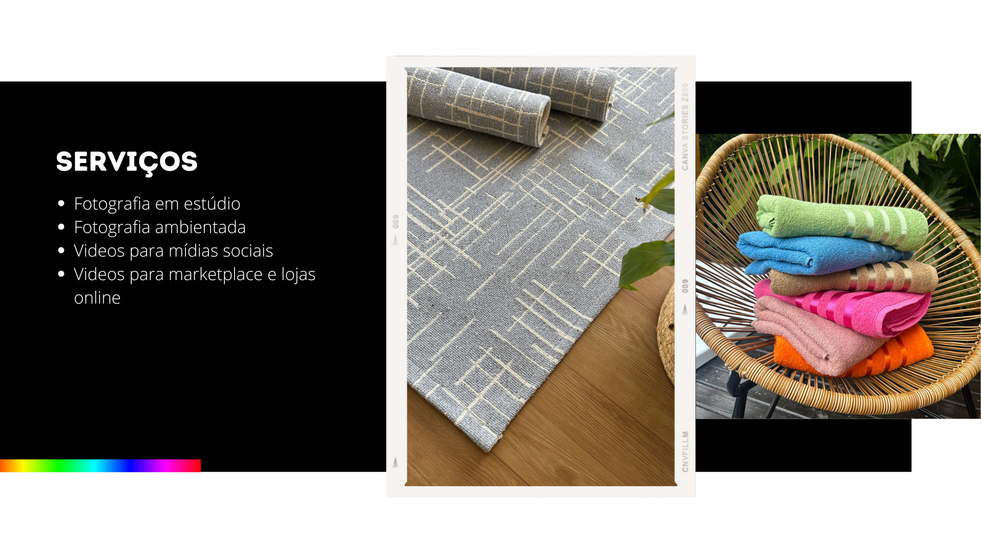 Cópia de Apresentação Portfólio para Fotógrafo Moderno Preta e Branco
